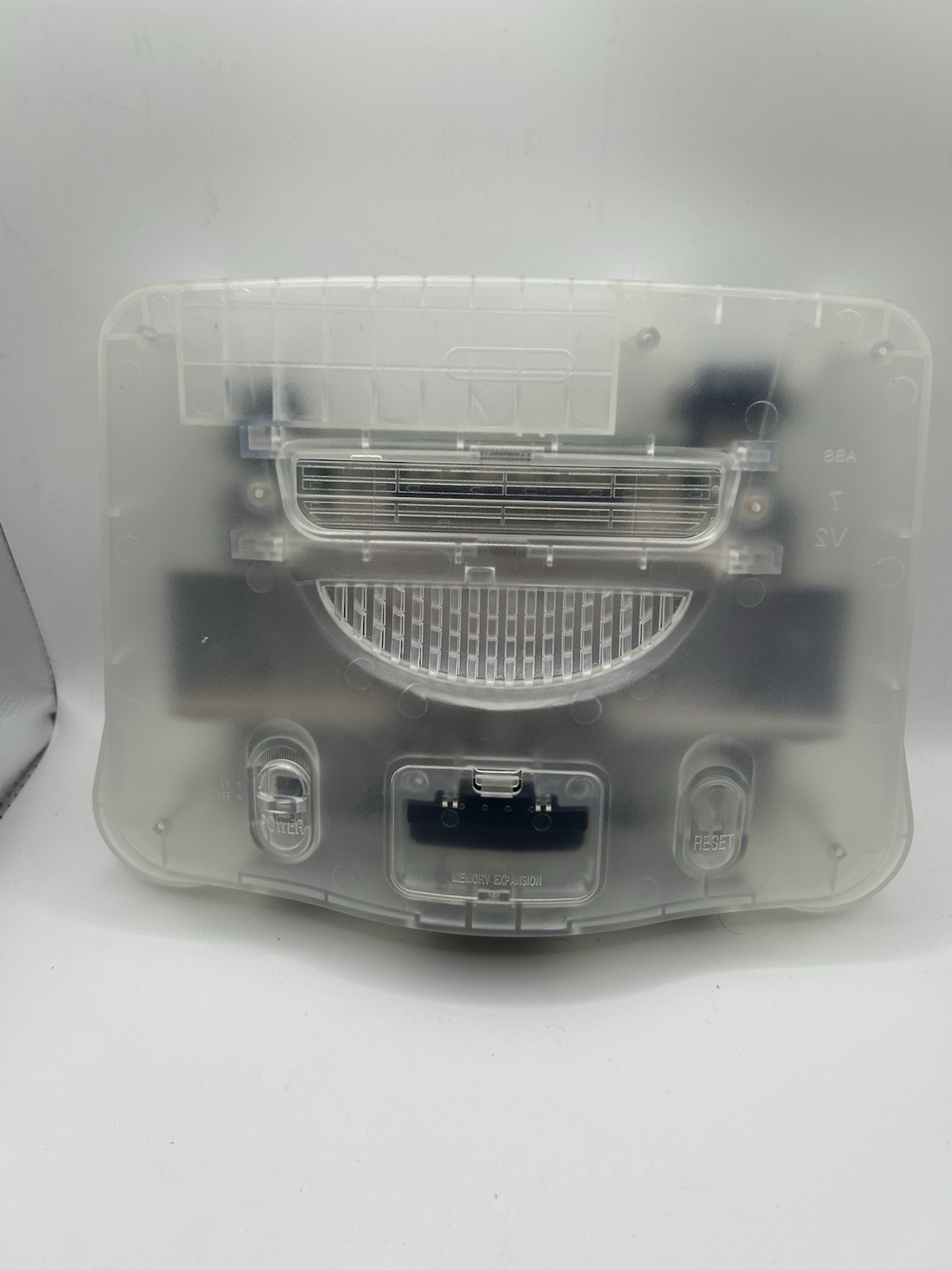 NEW Nintendo 64 N64 Clear Crystal White Custom Console Re-shell Refurbished