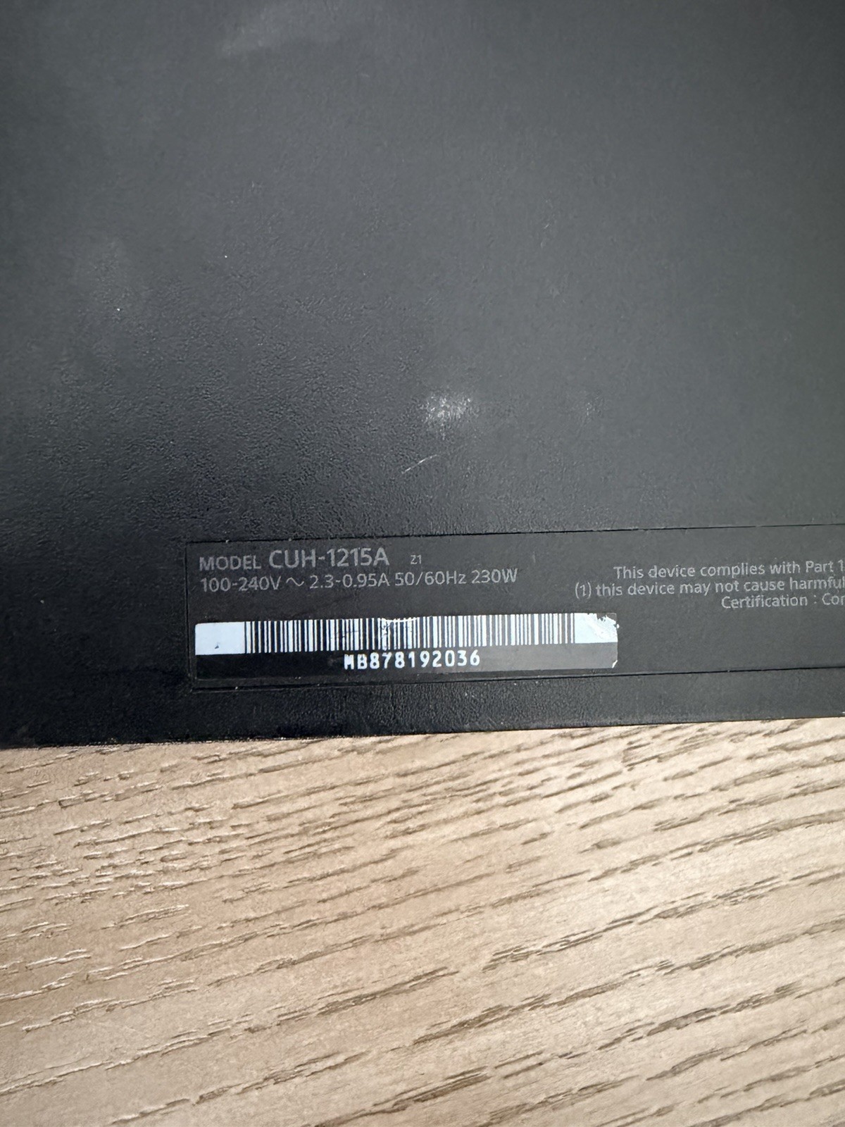 Sony PlayStation 4 PS4 Home Console CUH-1215A Black Wi-Fi HDMI
