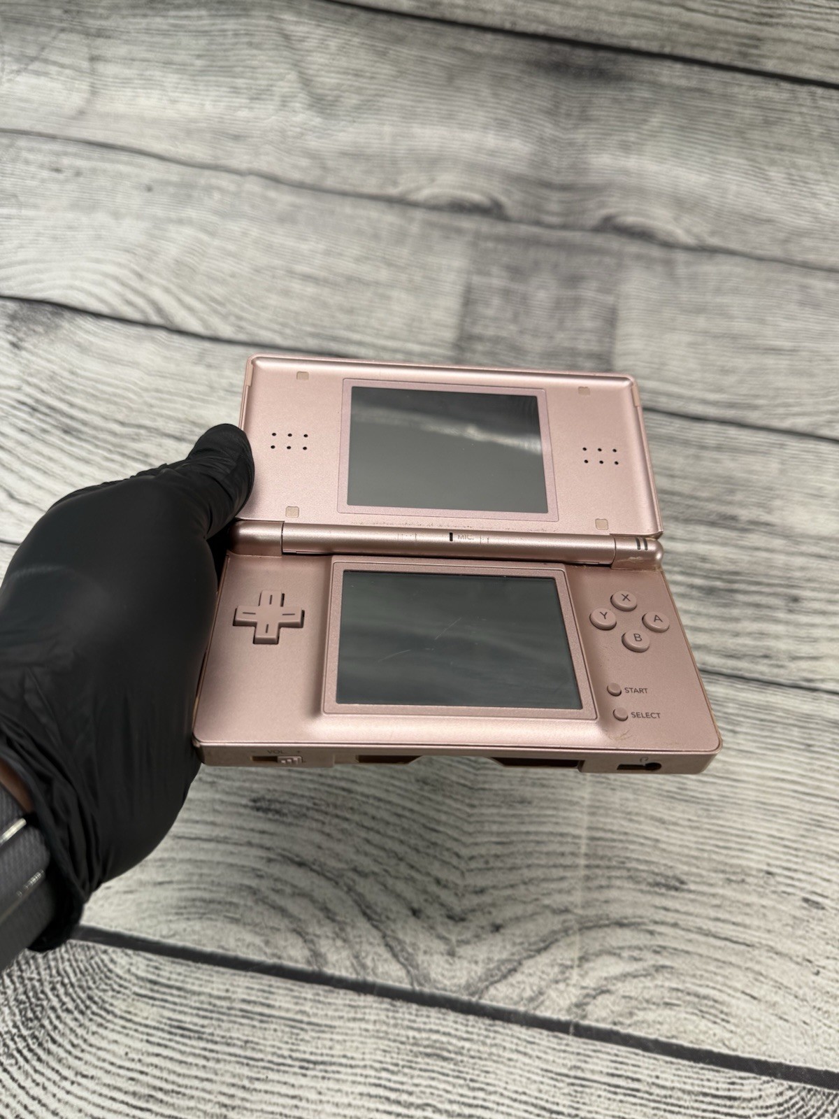 Nintendo DS Lite System Metallic Pink Best Friends Edition Paw Print UNTESTED