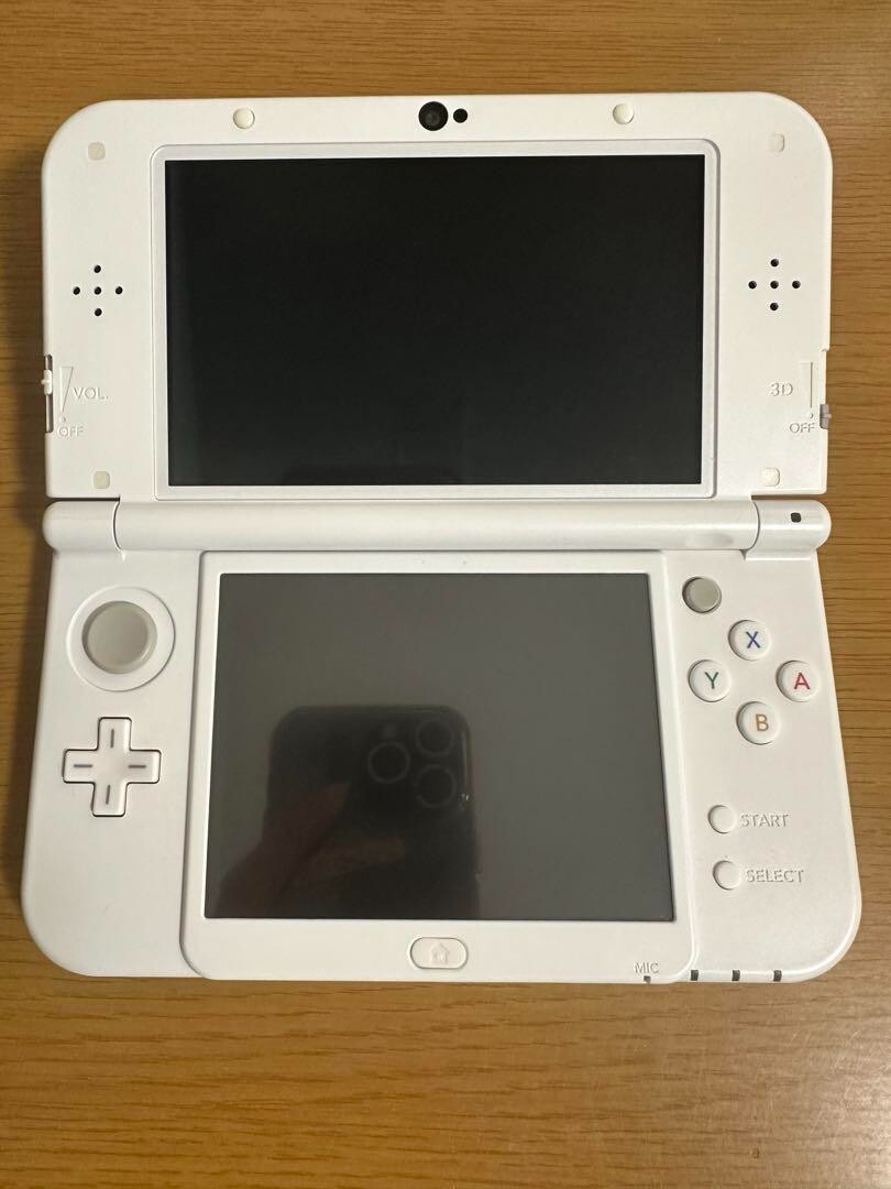 IPS New Nintendo 3DS LL XL Pearl White top bottom Dual IPS LCD JP VG