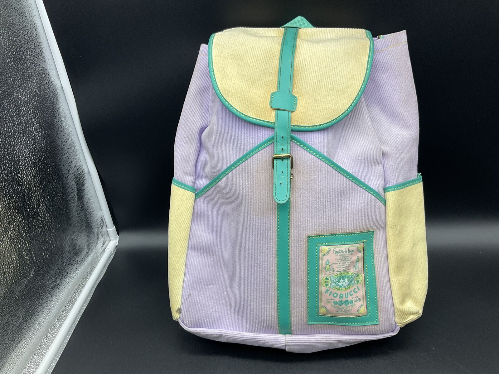 VINTAGE 80s# FIORUCCI OFFICIAL VINTAGE BACKPACK BACKPACK +RARE CASE# [LW]