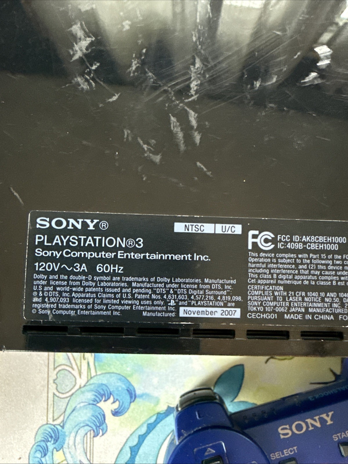 Sony Playstation 3 PS3 40 GB Bundle w/ Controller & 3 Games