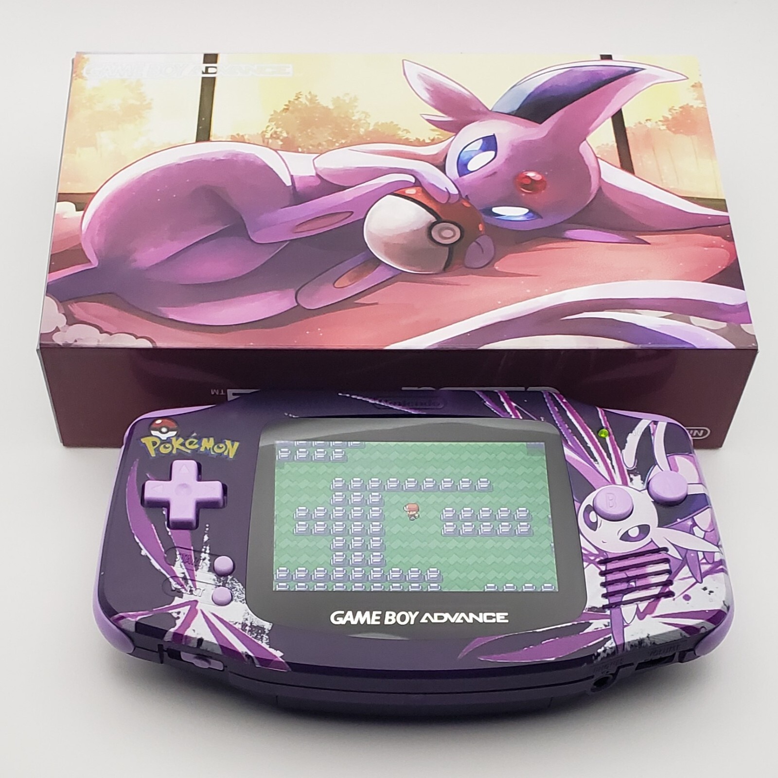 Espeon Game Boy Advance Funnyplaying Backlit IPS Screen Pokemon Theme