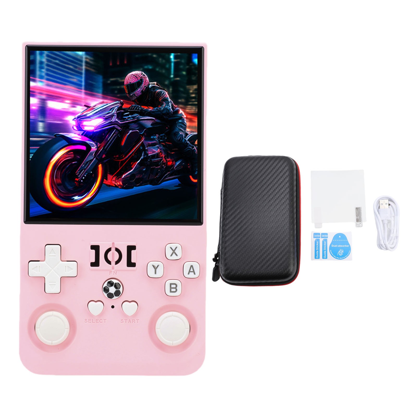 R36MAX Retro Handheld Game Console 4000mAh Long Battery Life 4 Inch Open So CSLY