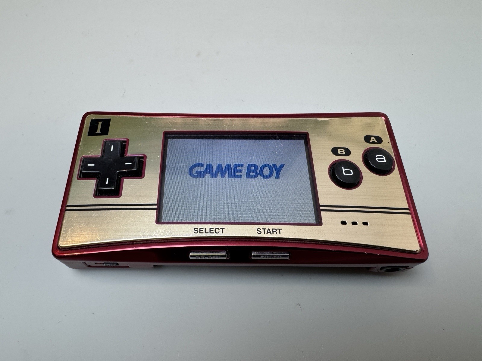 Game Boy, Micro, Crimson Red New Battery Tested And Working.