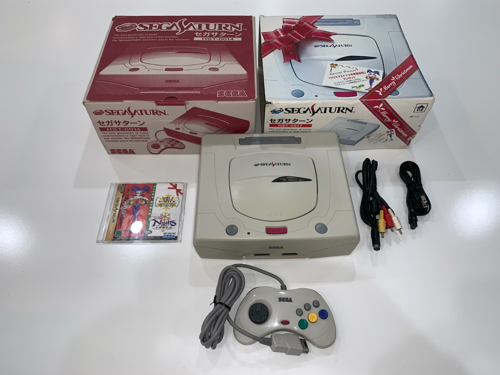 Sega Saturn White Christmas Nights Limited Edition JAPAN Complete in Box Tested!