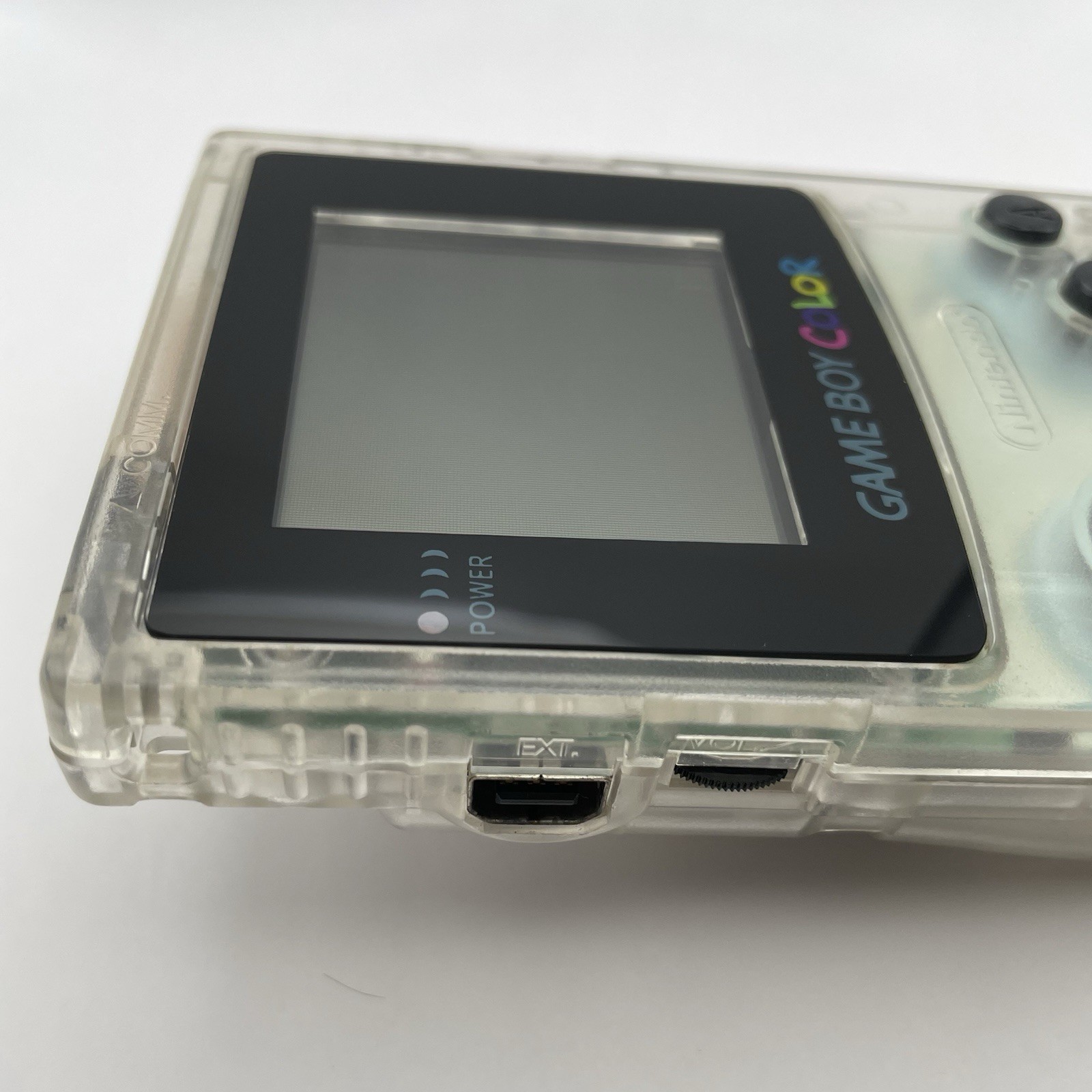 Nintendo Game Boy Color Clear Console CGB-001 TestedNew Screen Lens Japan