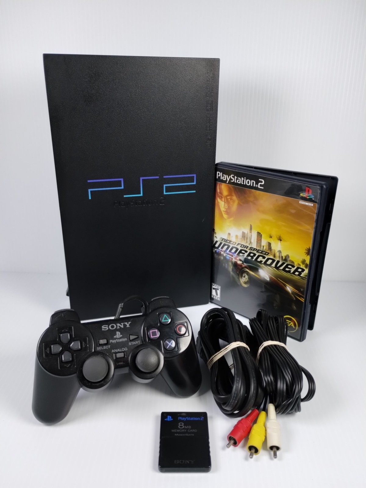 Sony PlayStation 2 FAT Console Wireless Controller Cords Tested NFS Undercover