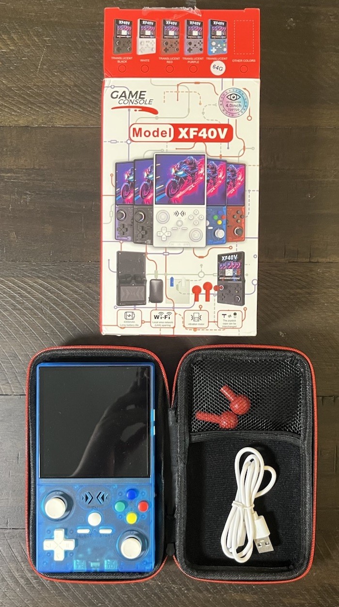 XF40F Handheld Game Console – 4.0 Inch Gaming Console 64GB