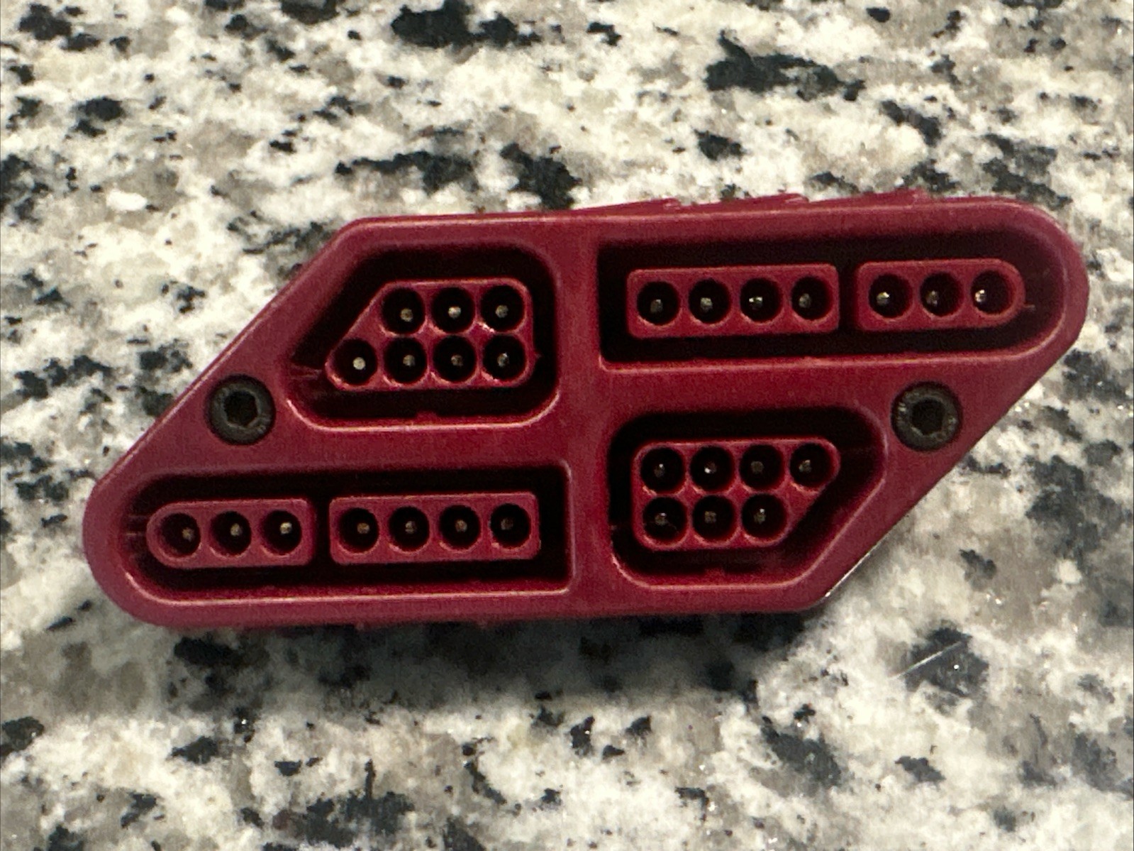 SNES NES controller to Famicom expansion port adapter Burgandy Color