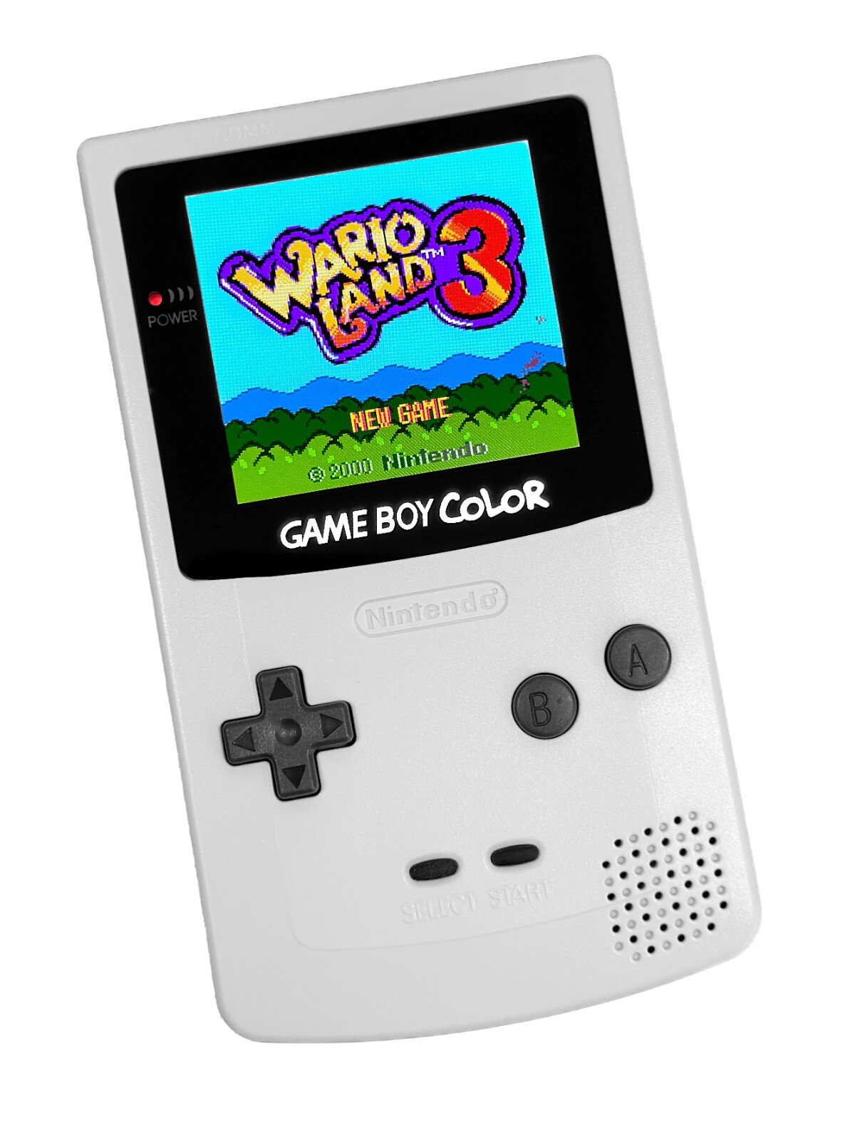 Nintendo Game Boy Color WHITE System GBC AMOLED OLED XL Touchscreen LCD Buttons