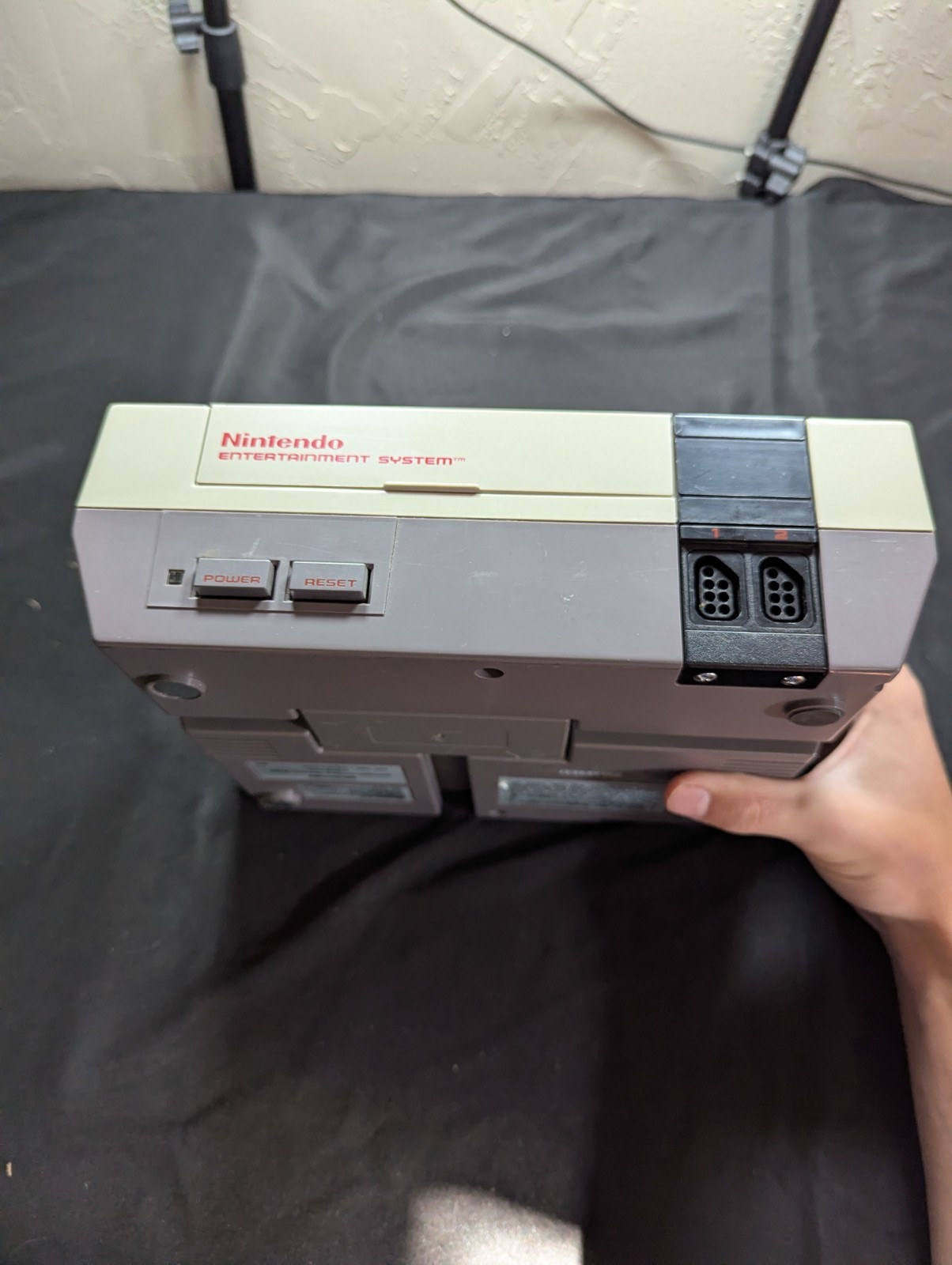 Nintendo NES Console Zapper Gun 2 Controllers Cables Tested Working