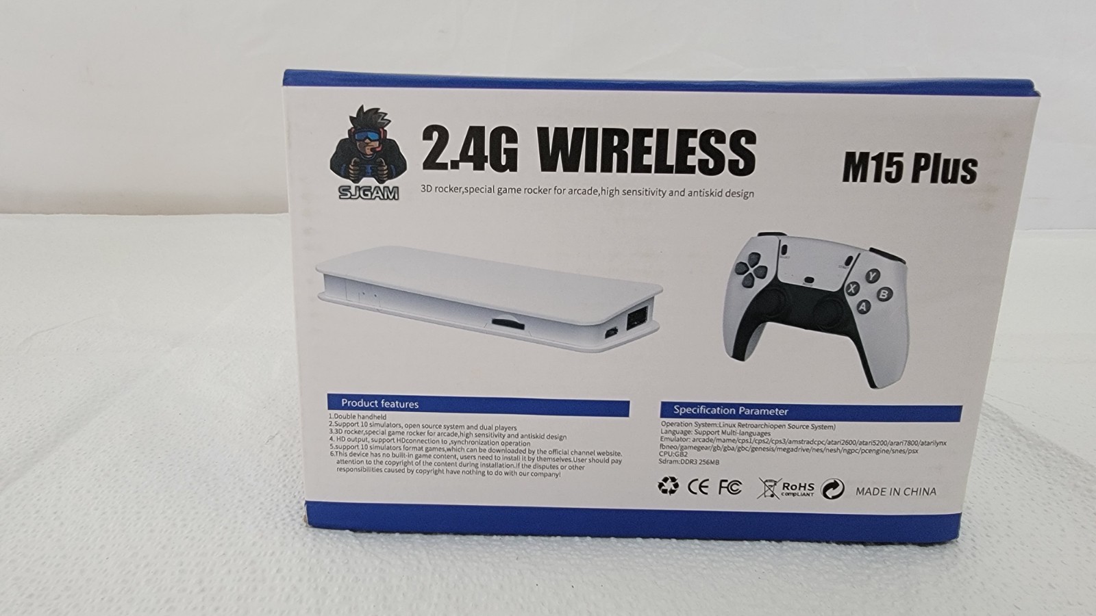 M15 Plus Retro Game Stick 4K 2.4G Wireless Console – New In Box