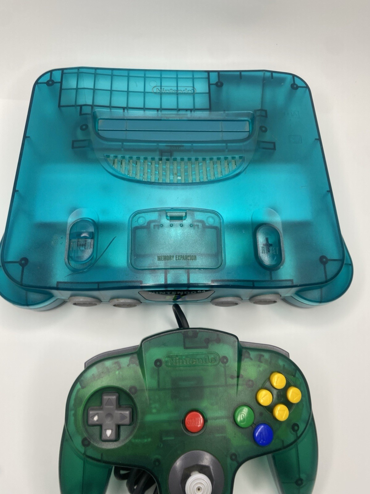 Ice Blue Nintendo 64 Console Bundle OEM – Tested + FAST Shipping! Missing Jumper