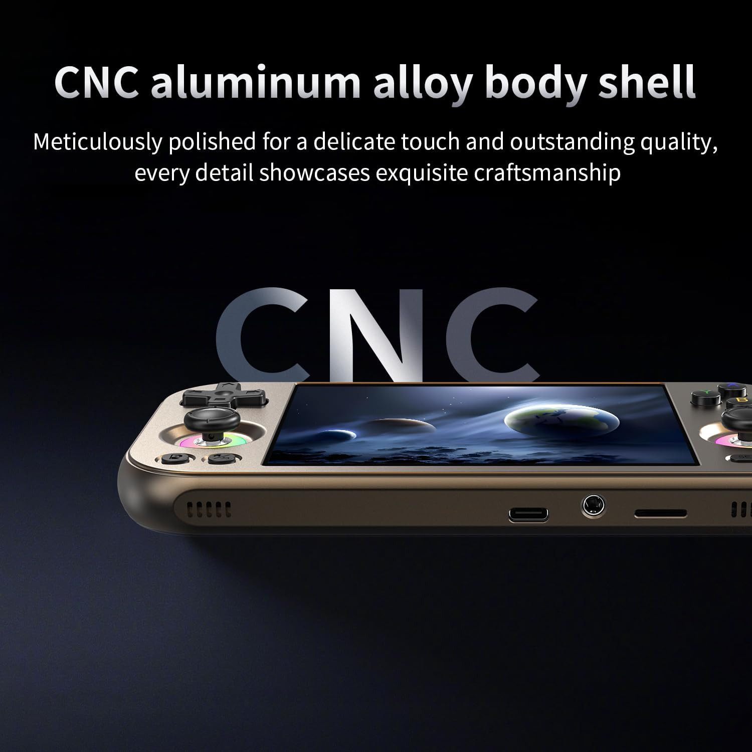 RG477M Retro Handheld Game Console , Aluminum Alloy CNC Dimensity 8300 Android14