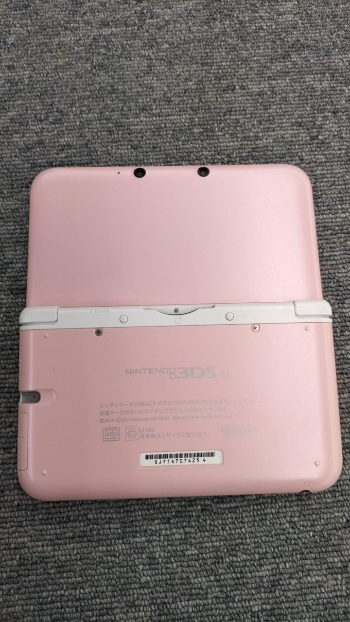 Nintendo 3DS LL XL Pink x White Console