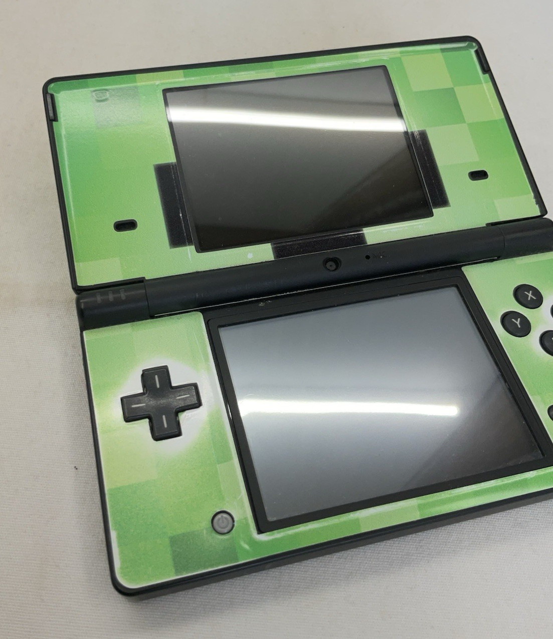 Nintendo DSi Console TWL-001 | Black With Minecraft Stickers | Tested & Working