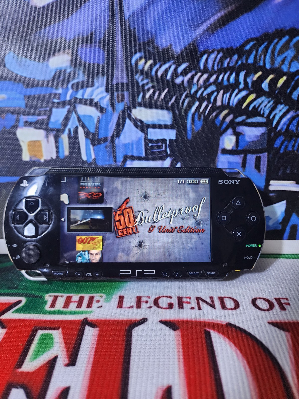 Sony PSP 1000 Portable Entertainment Pack – Black with 128gb sd