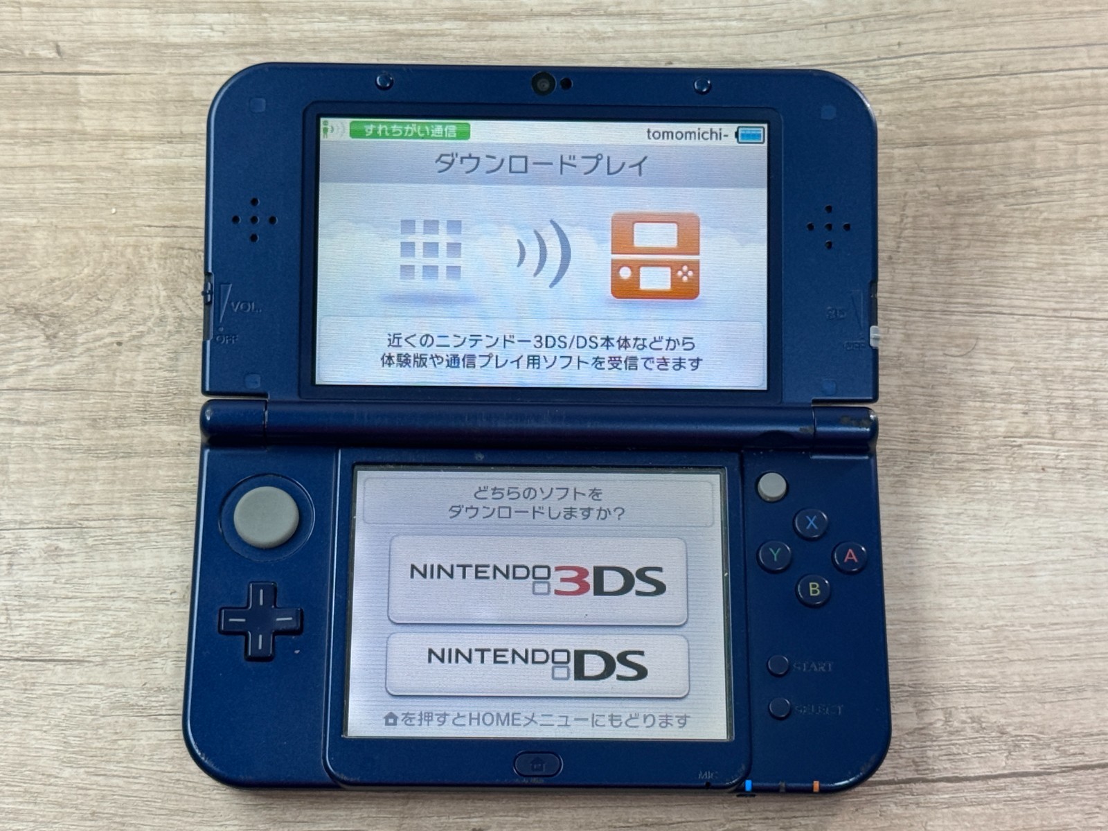 Nintendo New 3DS XL Metallic Blue Console Tested Japan ver D6232
