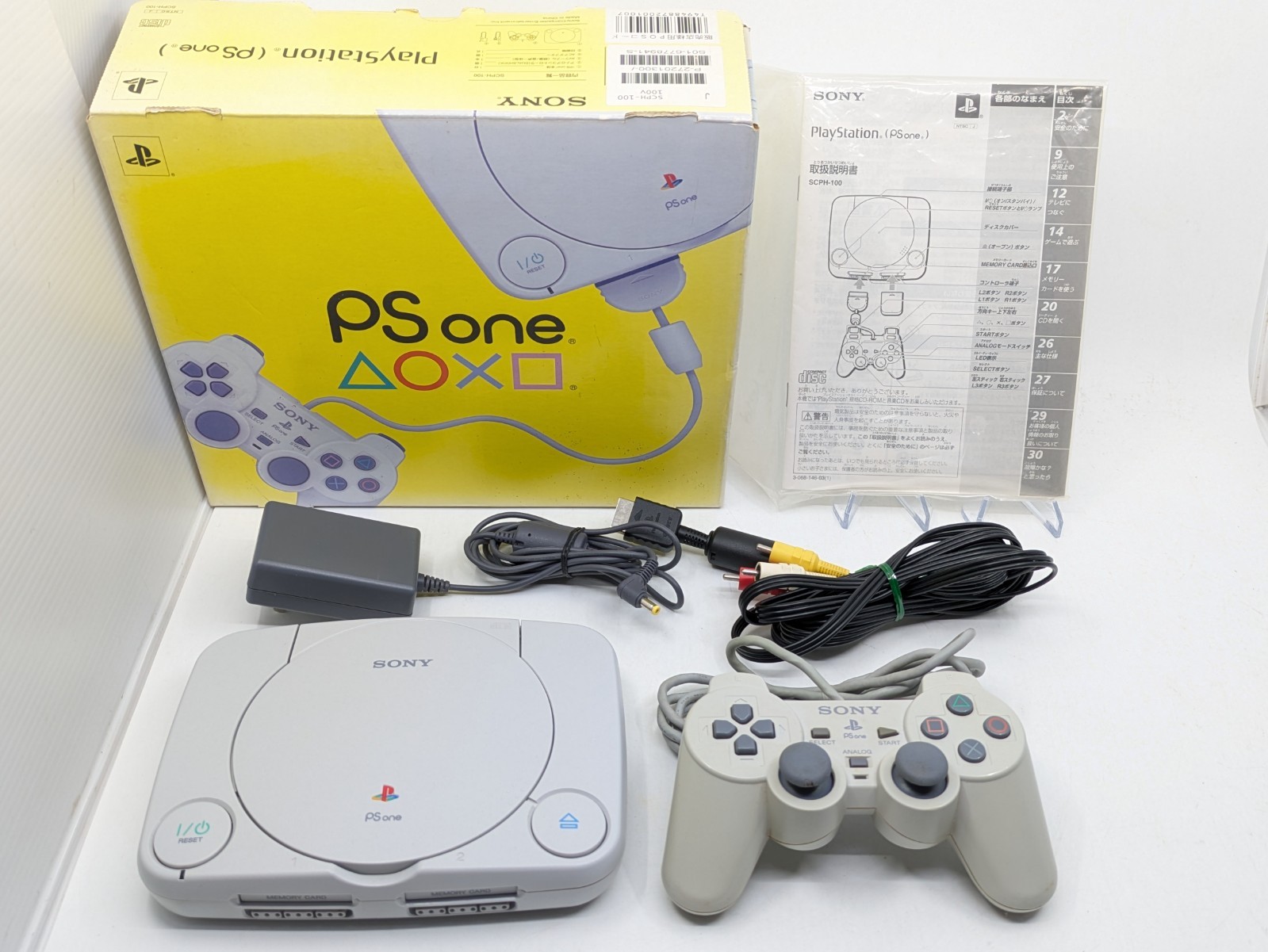 Sony PlayStation PS One SCPH-100 Console Tested Working Boxed w/ Controller