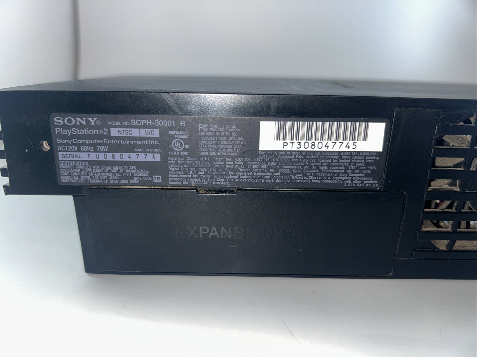 Sony PlayStation 2 PS2 Fat Console Bundle SCPH-30001 2 Controllers Game Memory