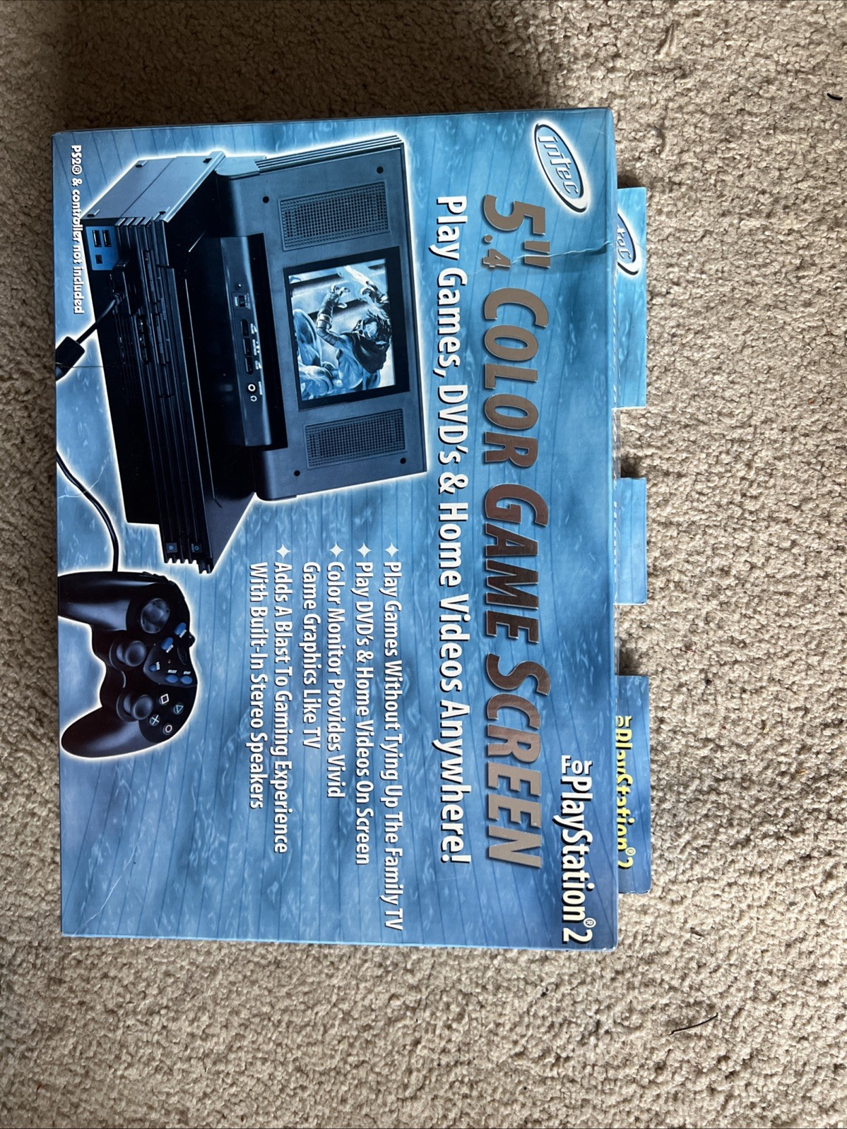 Intel 5.4” Color Game Screen For PlayStation 2 With Box
