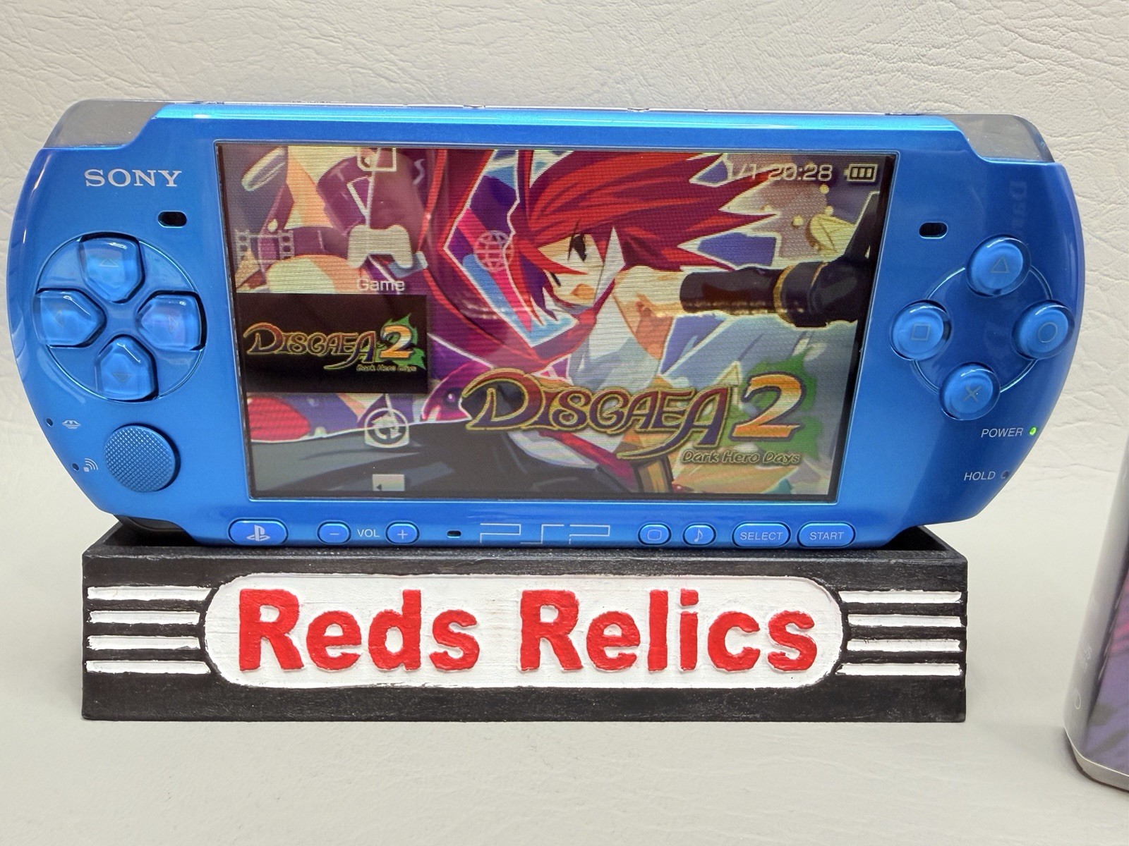 Sony PlayStation PSP 3000 Blue Console 32GB & Charger – Disgaea 2 – Excellent