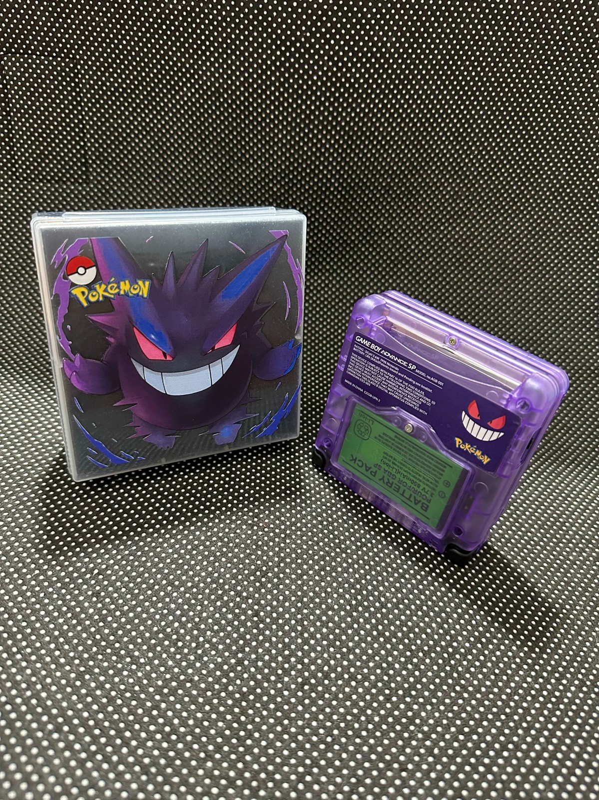 Nintendo Gameboy Advanced SP IPS Purple Genger Custom Adjust Brightness