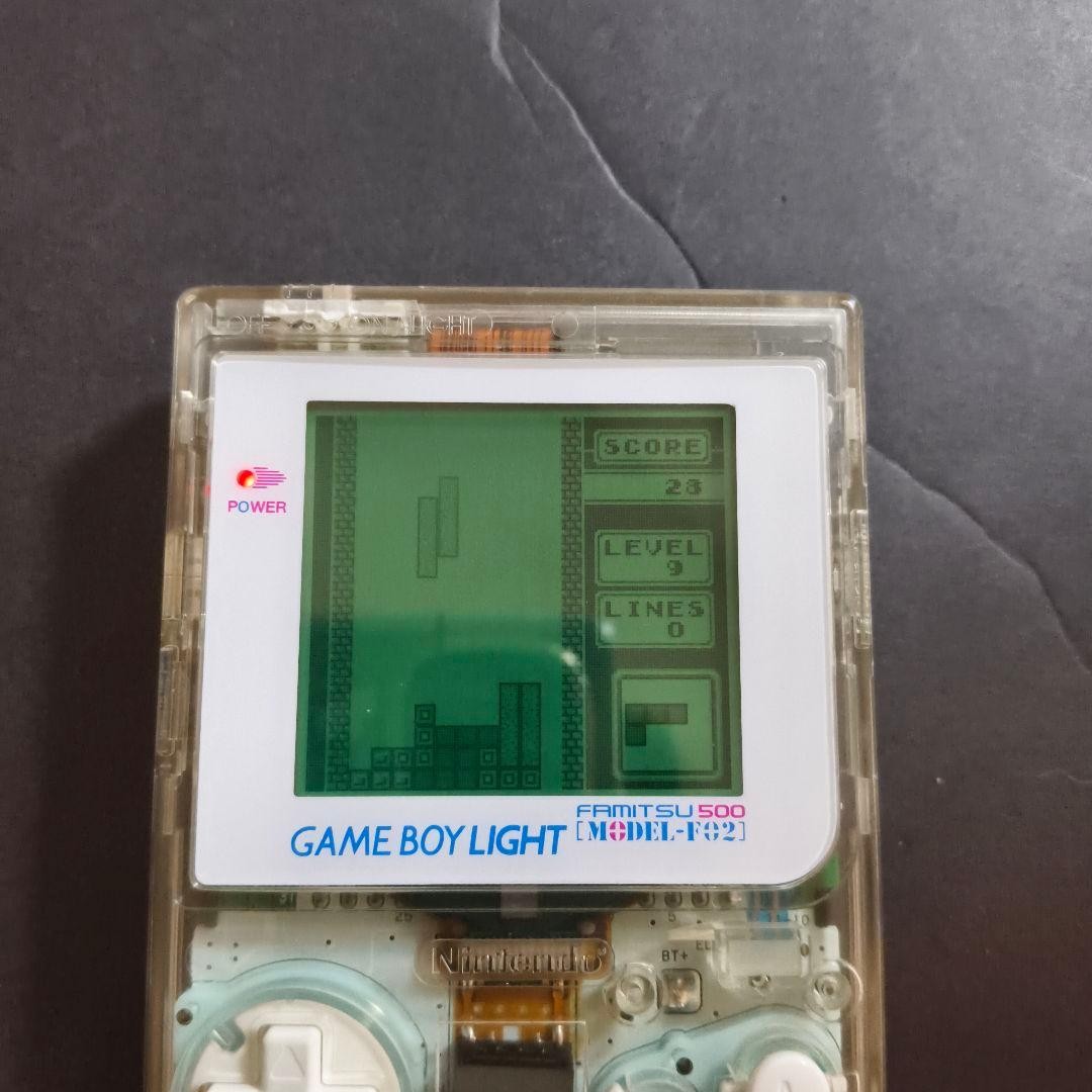 Nintendo Game Boy Light Famitsu 500 Limited Edition Clear Model-F02 Tested :JPN