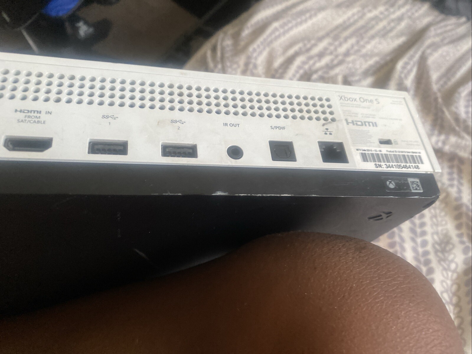 Microsoft Xbox One S 500GB – White Has Small Chipper Edges On The Bottom
