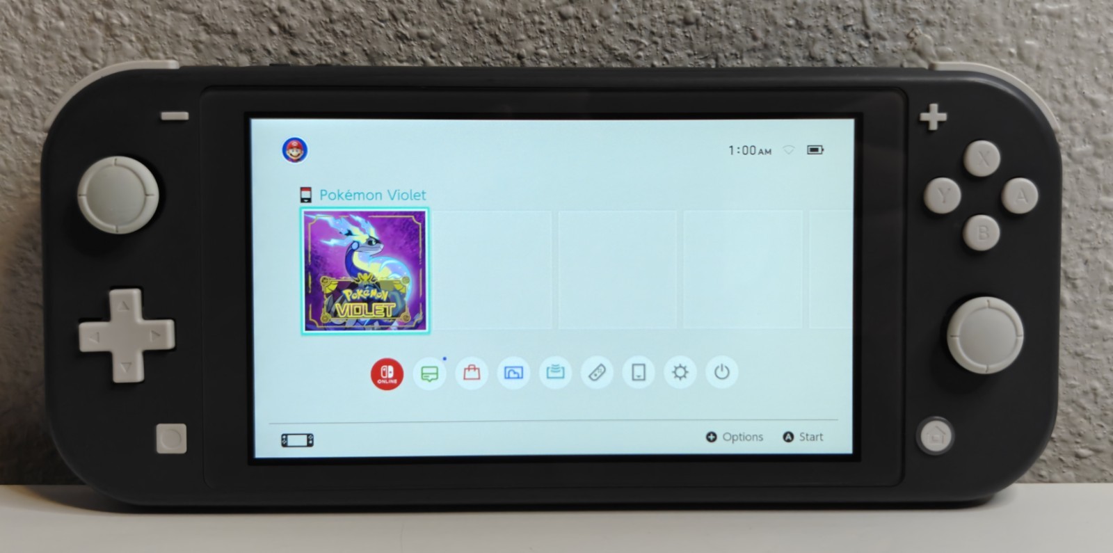 Nintendo Switch Lite Gray Bundle W/ Pokémon Violet & Accessories Tested Works