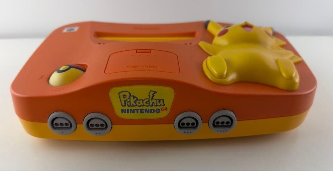 Nintendo 64 Pikachu Orange Yellow Console Pokemon N64 Japan Tested Boxed Rare