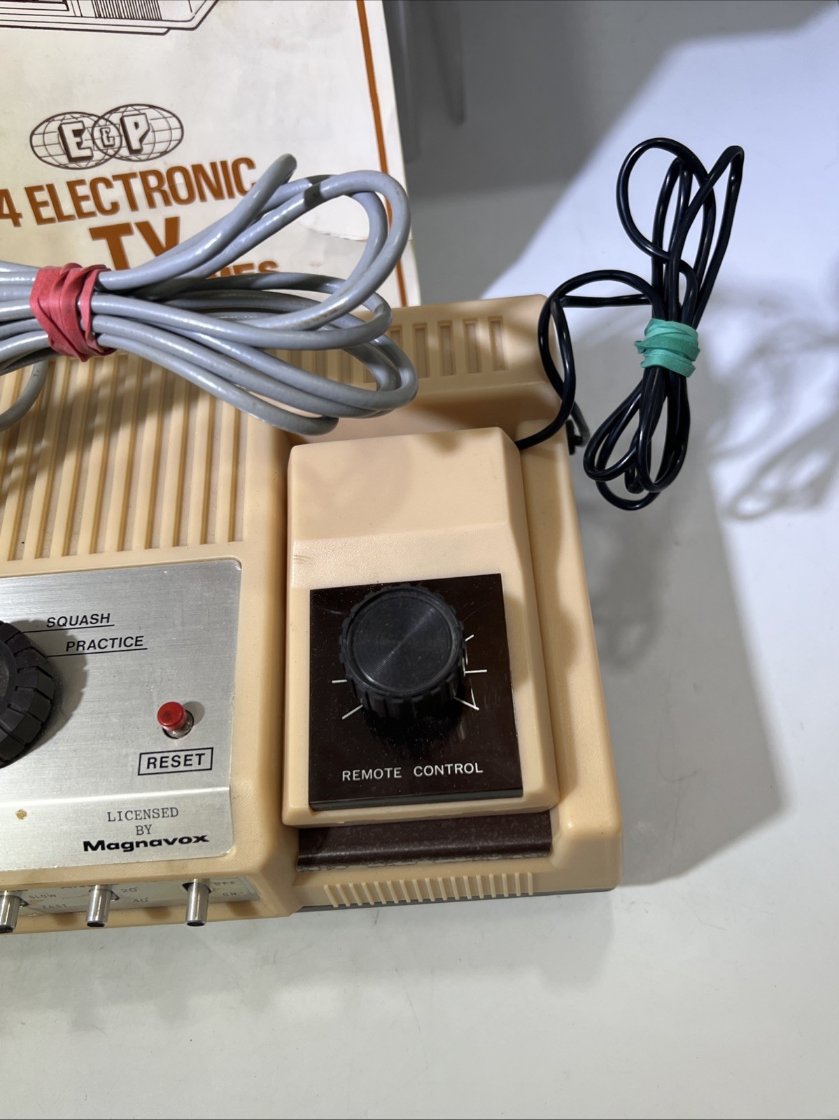 E&P-800 Sharp Magnavox 4 Sports Electronic Video Games W/Box & Manual (Parts)#ML
