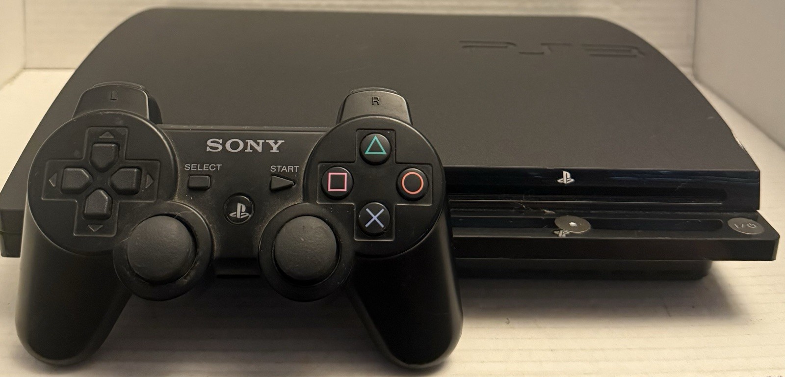 Sony PlayStation 3 Slim Console 120GB (CECH-2001A) Controller & All Wires Tested
