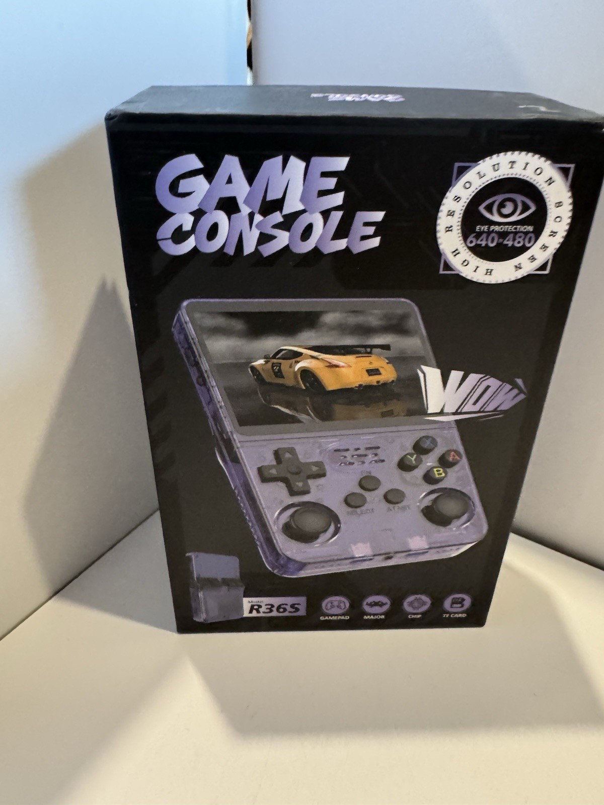 R36S Open Source Handheld Game Console, 3.5″ IPS Screen, 640×480, Orange