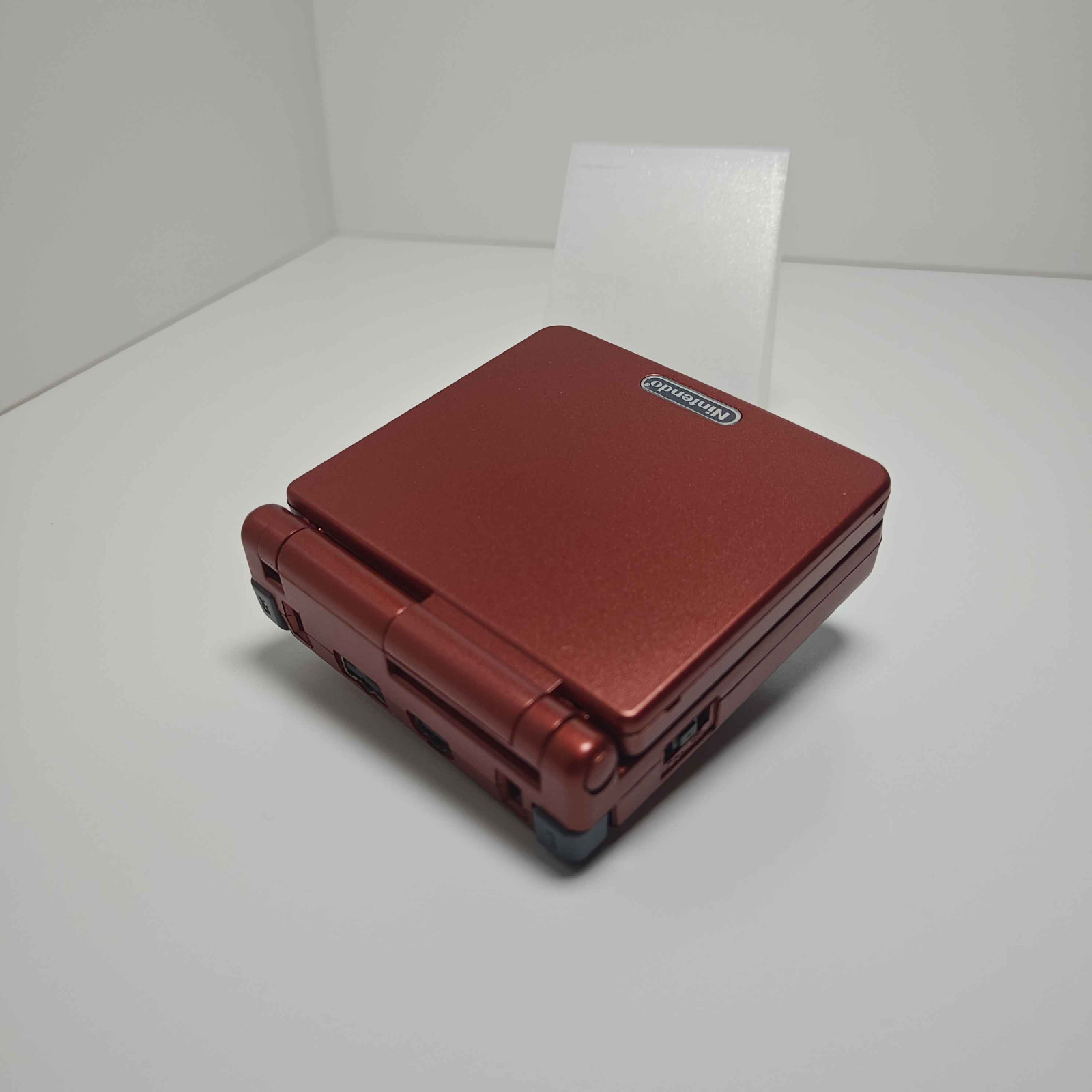 Nintendo Game Boy Advance SP – Flame Red AGS-101 V2 IPS Backlit Mod Ruby Red