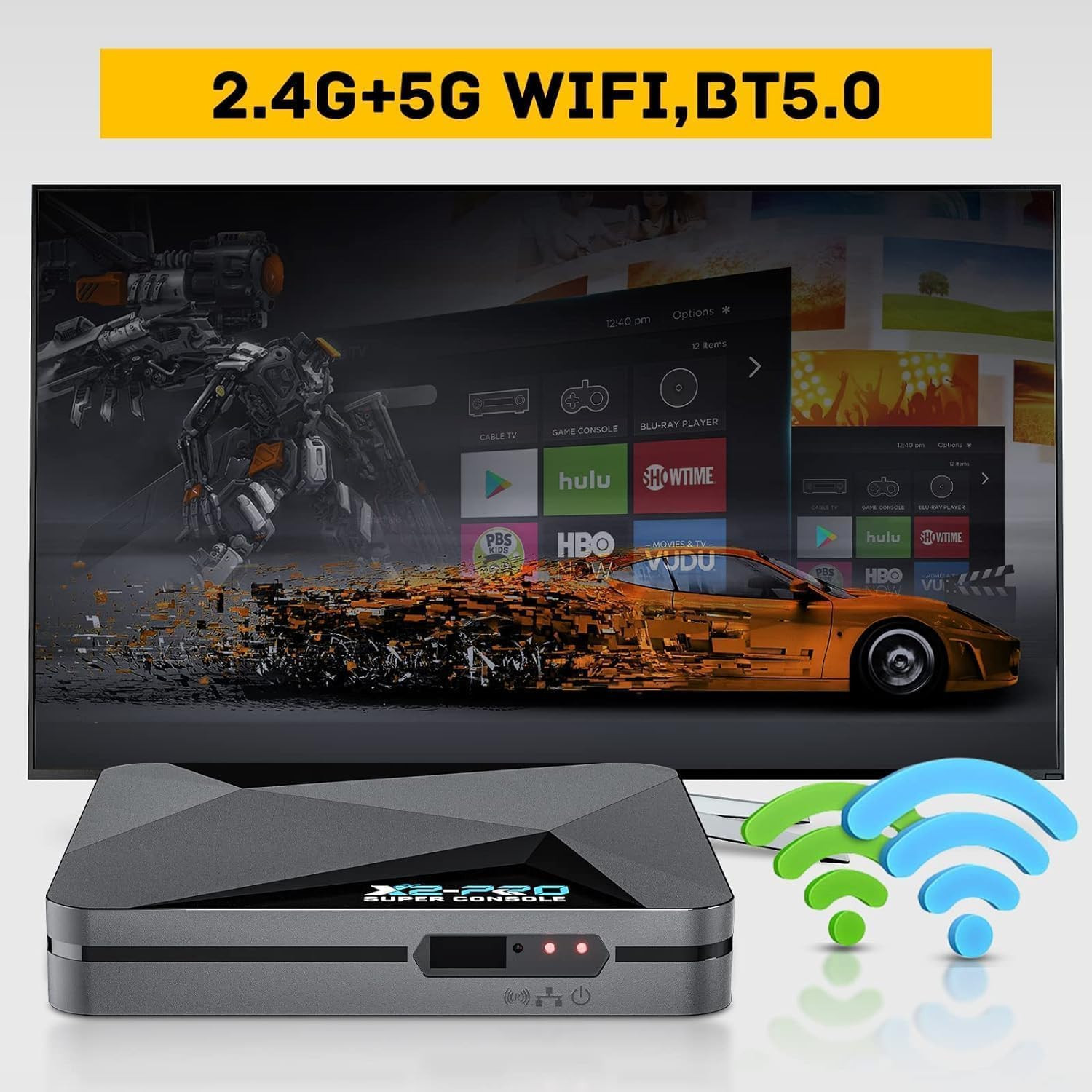 Super Console X2 Pro,Video Game Console with 37000+Classic Games,4K Retro Game C