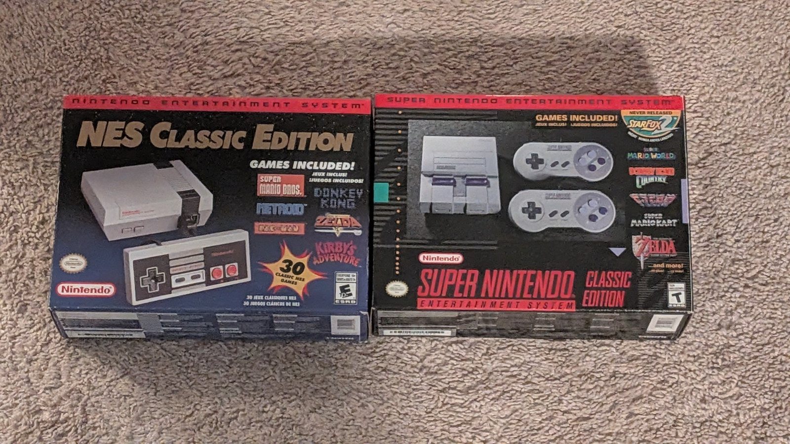 Nintendo Classic Mini Console Bundle – SNES Mini & NES Mini Console (BOTH WORK)