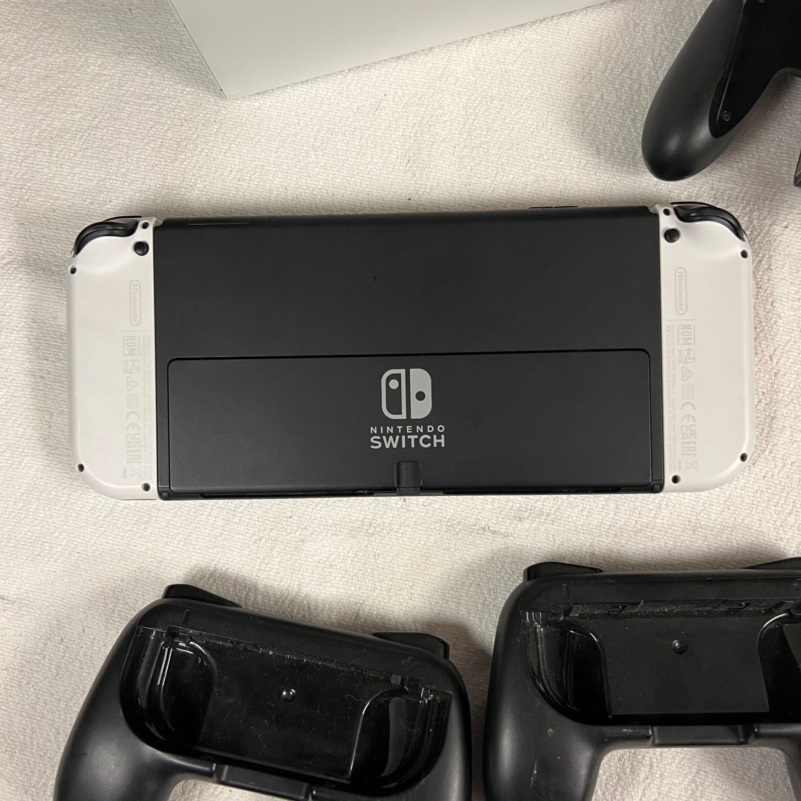 Nintendo Switch OLED Handheld Console White Bundle with MK 11 + Accessories