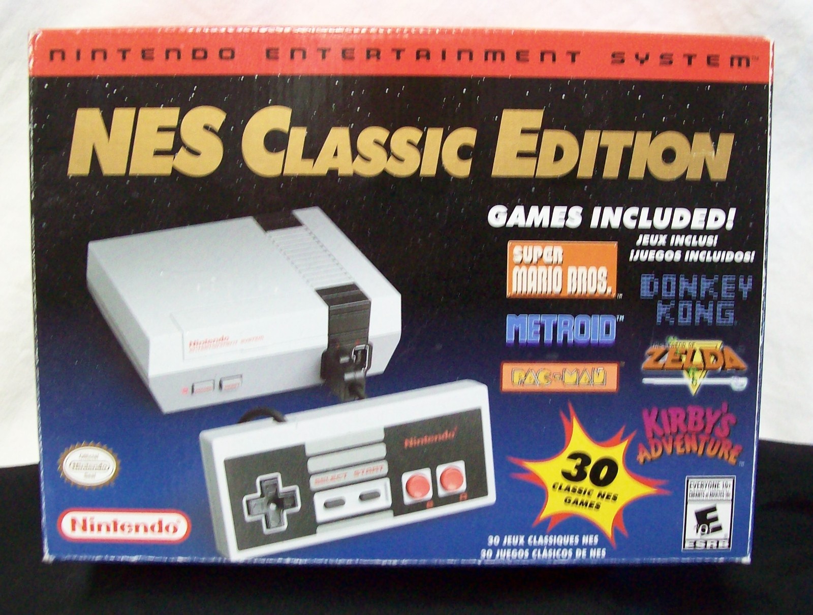 NES Classic Edition CLV-001 Nintendo 30 Games Console Controller Cables Charger