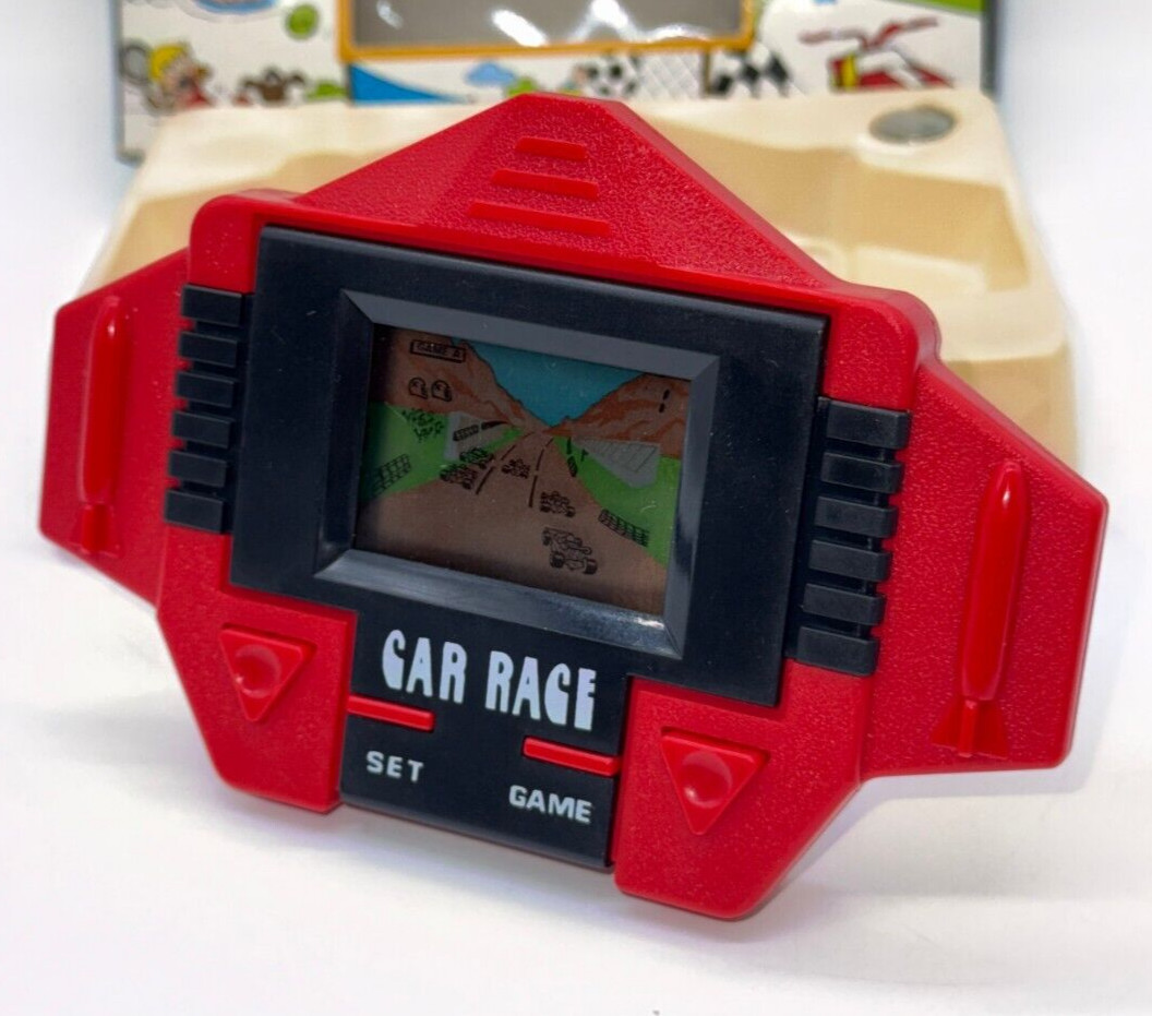 CAR RACE – LCD Game & Watch Portable Console – 1990’s – DEADSTOCK – BOXED