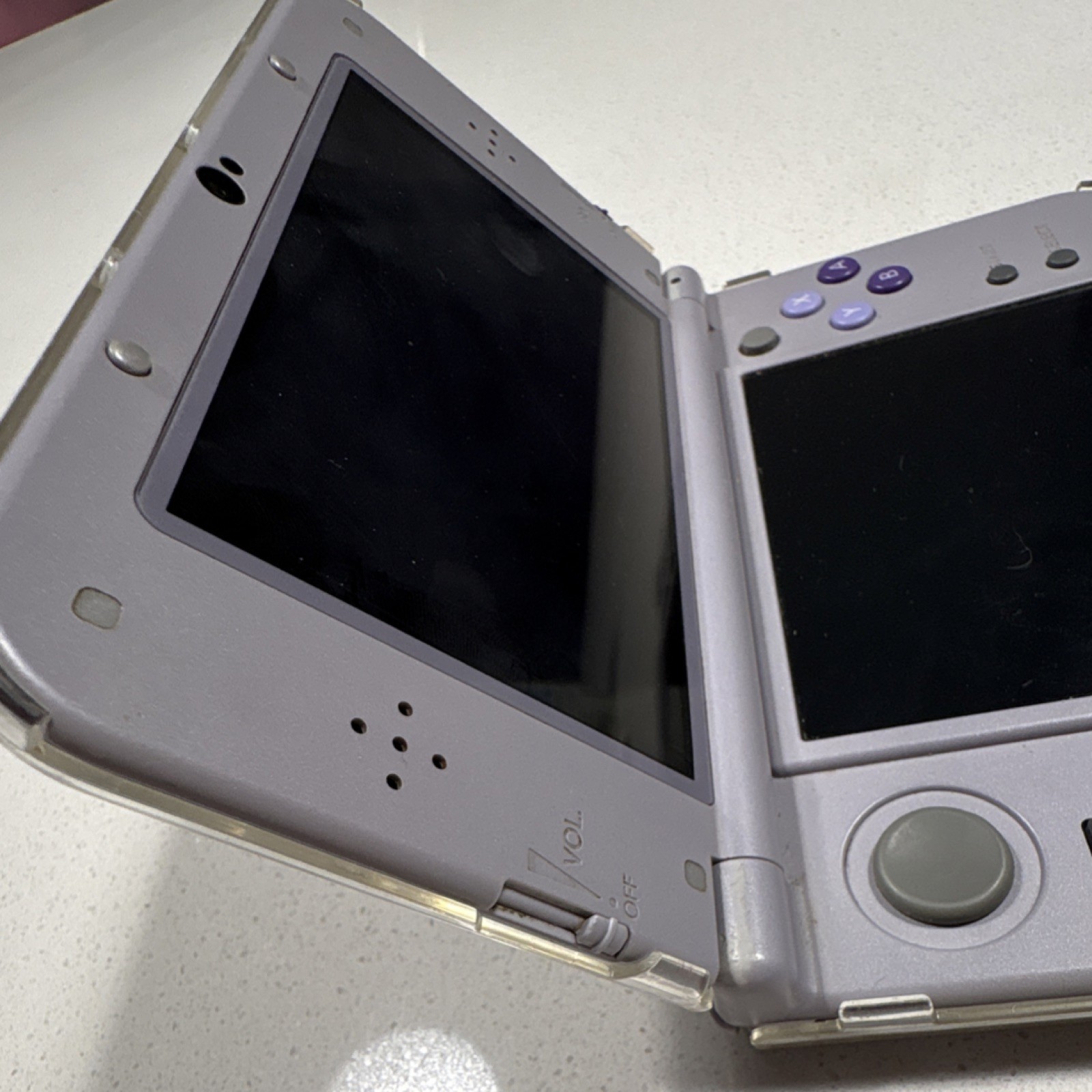 Nintendo New 3DS XL SNES Edition Gray Purple Handheld Console w/ Charger