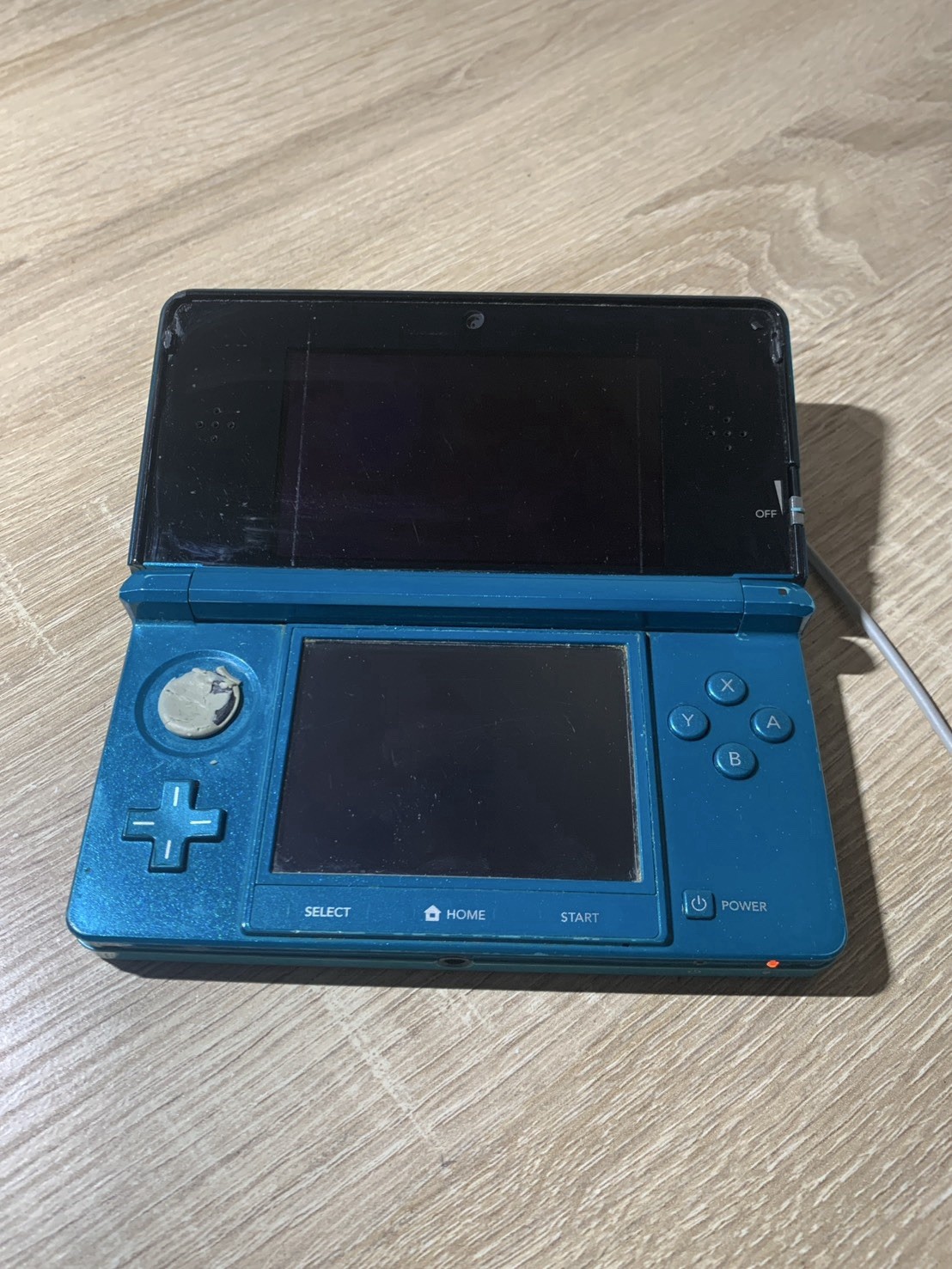 1961 Nintendo 3DS Aqua Blue For Parts