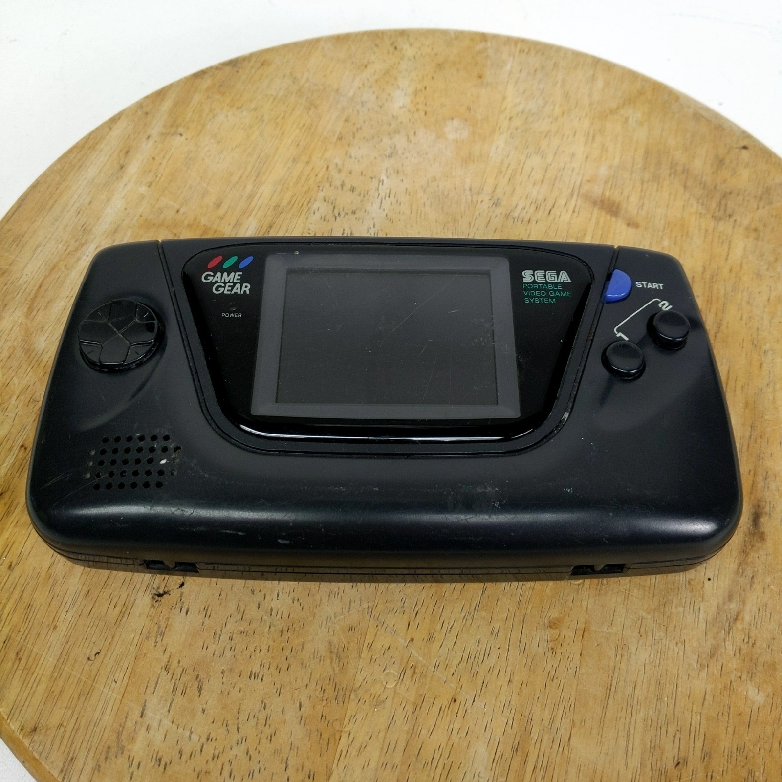 Sega Game Gear 2110 Handheld Console Black Parts Repair Corrosion Untested