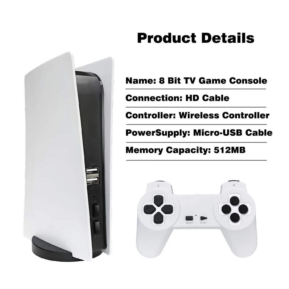 New GS5 4K HD 8Bit Game Stick Mini TV Video Handheld Game Console Wireless Plug&
