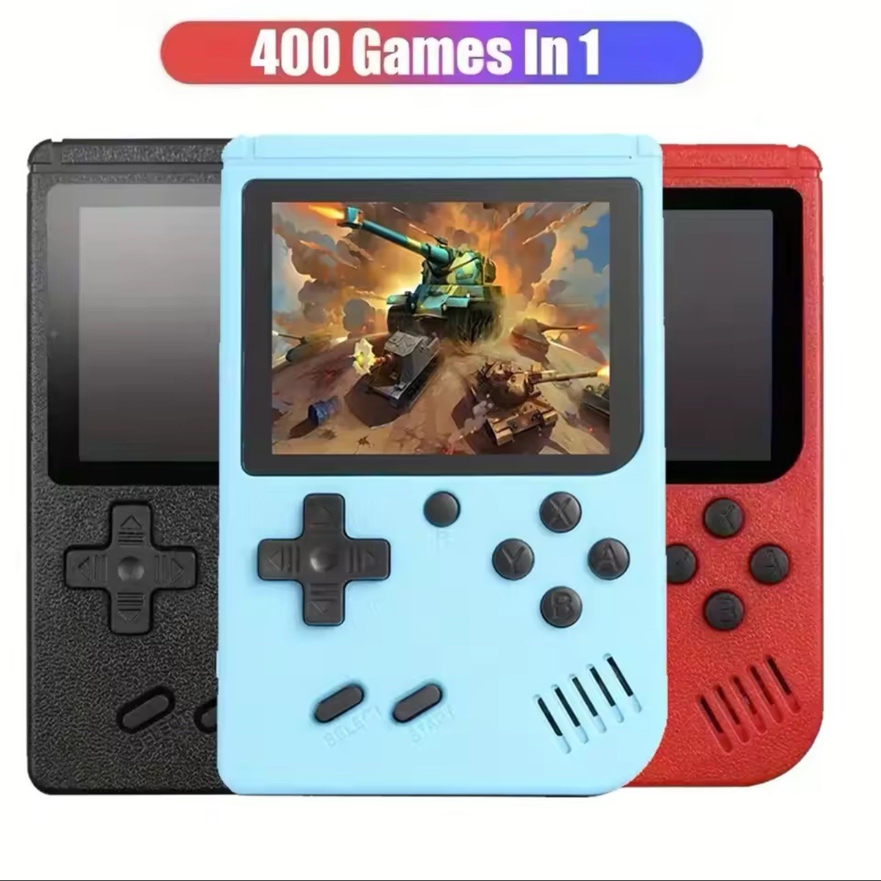 2.4 Inch LCD Screen Retro Video Game Console Built-in 400 Games- Game Console