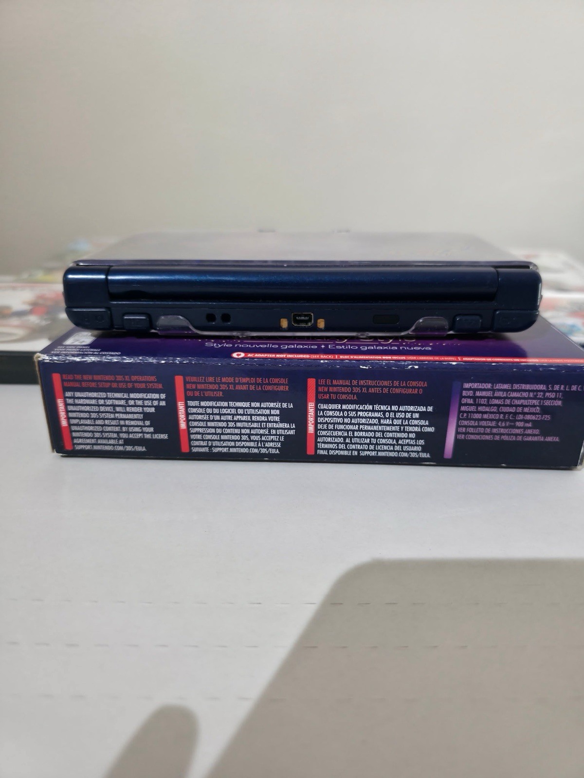 New Nintendo 3DS XL Galaxy Limited Edition System With Box And Games Lot