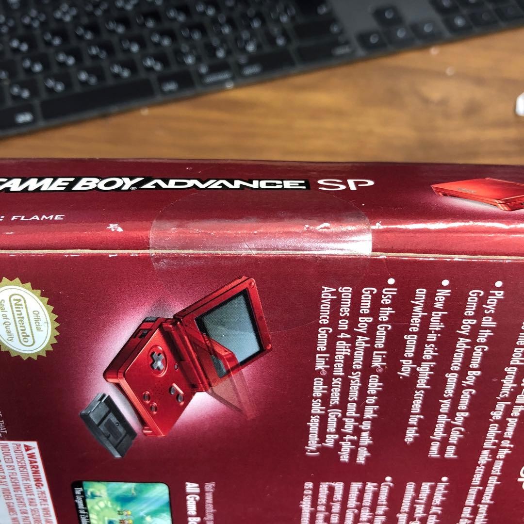 Nintendo Game Boy Advance SP GBA Flame Red Console Sealed Box Rare Unused 2601TK