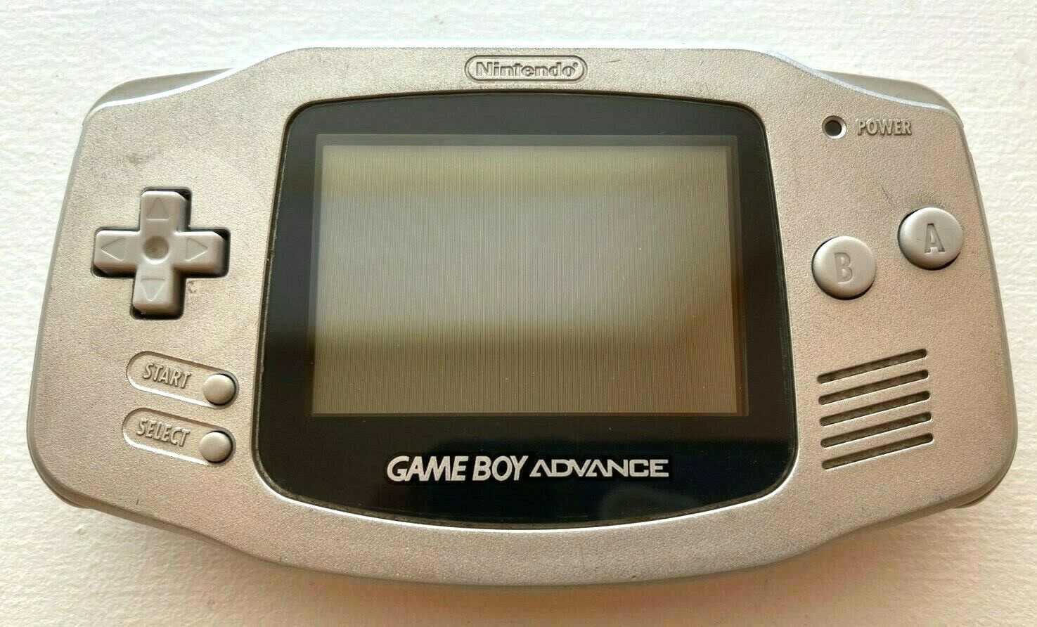 Nintendo Game Boy Advance AGB-001 – Silver GOOD Condition – 100% OEM Tested