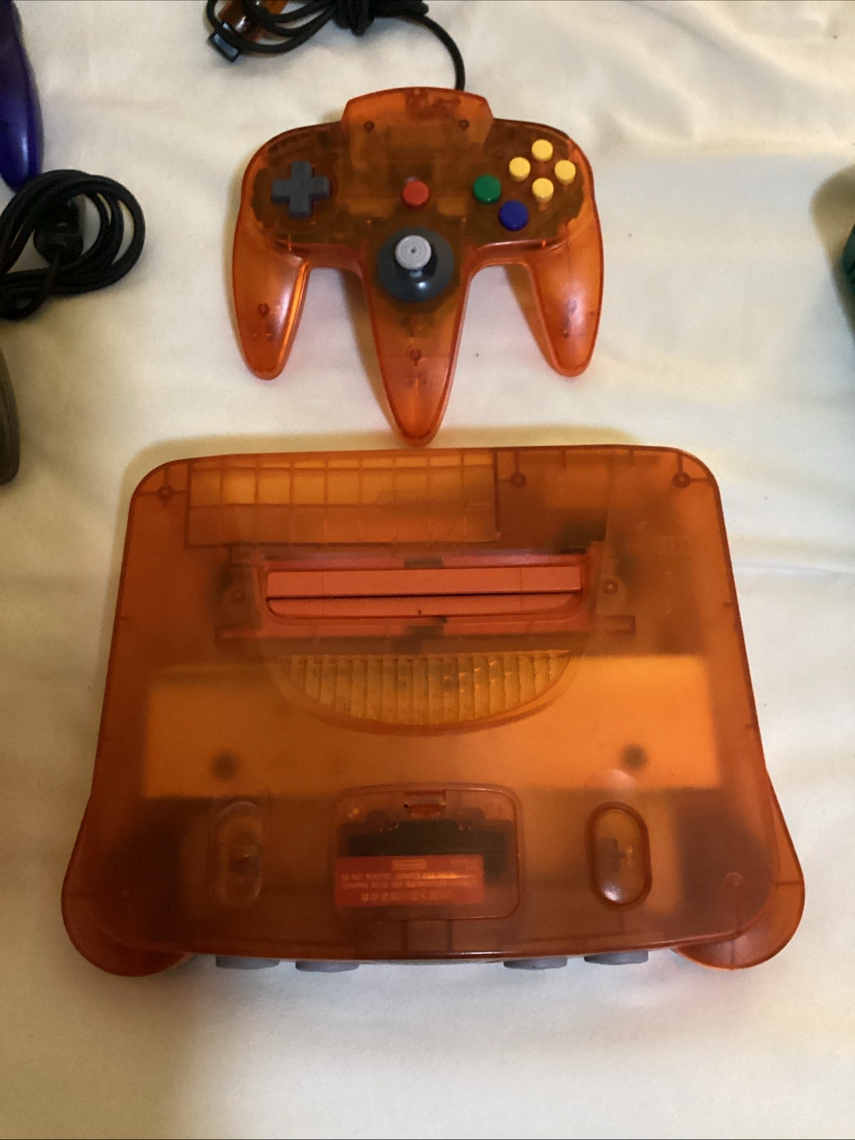 6 N64 Funtastic Systems W Controller Green Orange Watermellon Purple Blue Smoke
